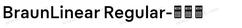 BraunLinear Regular字体转换